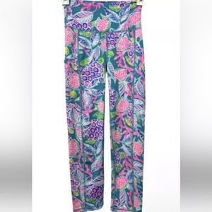 LILLY PULITZER LUXLETIC PRINTED HIGH WAISTED ANKLE LEGGINGS SIZE SMALL